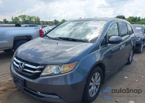 2014 Honda Odyssey Ex-L из США, поврежденный, VIN 5FNRL5H68EB089331